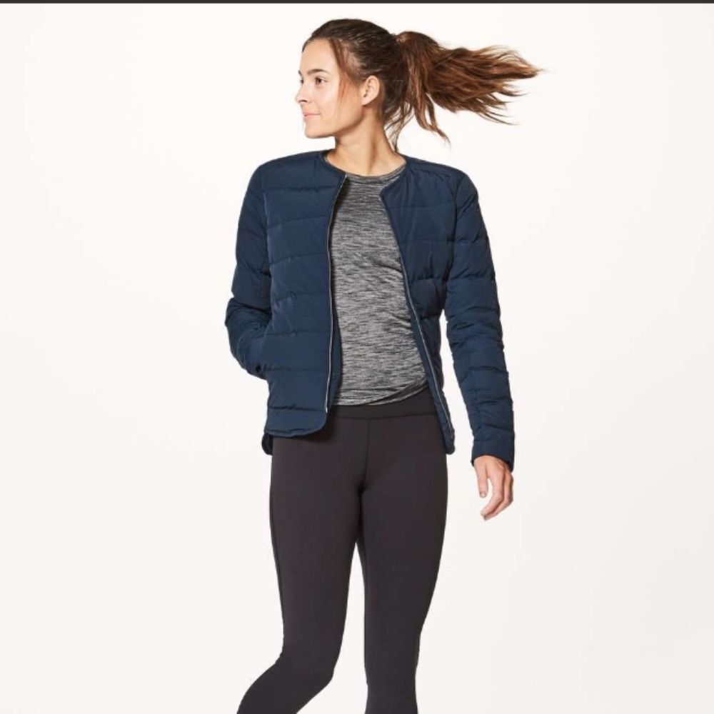 Lululemon Just Enough Puff Jacket in color Inkwell size 10 new no tag - Picture 5 of 16